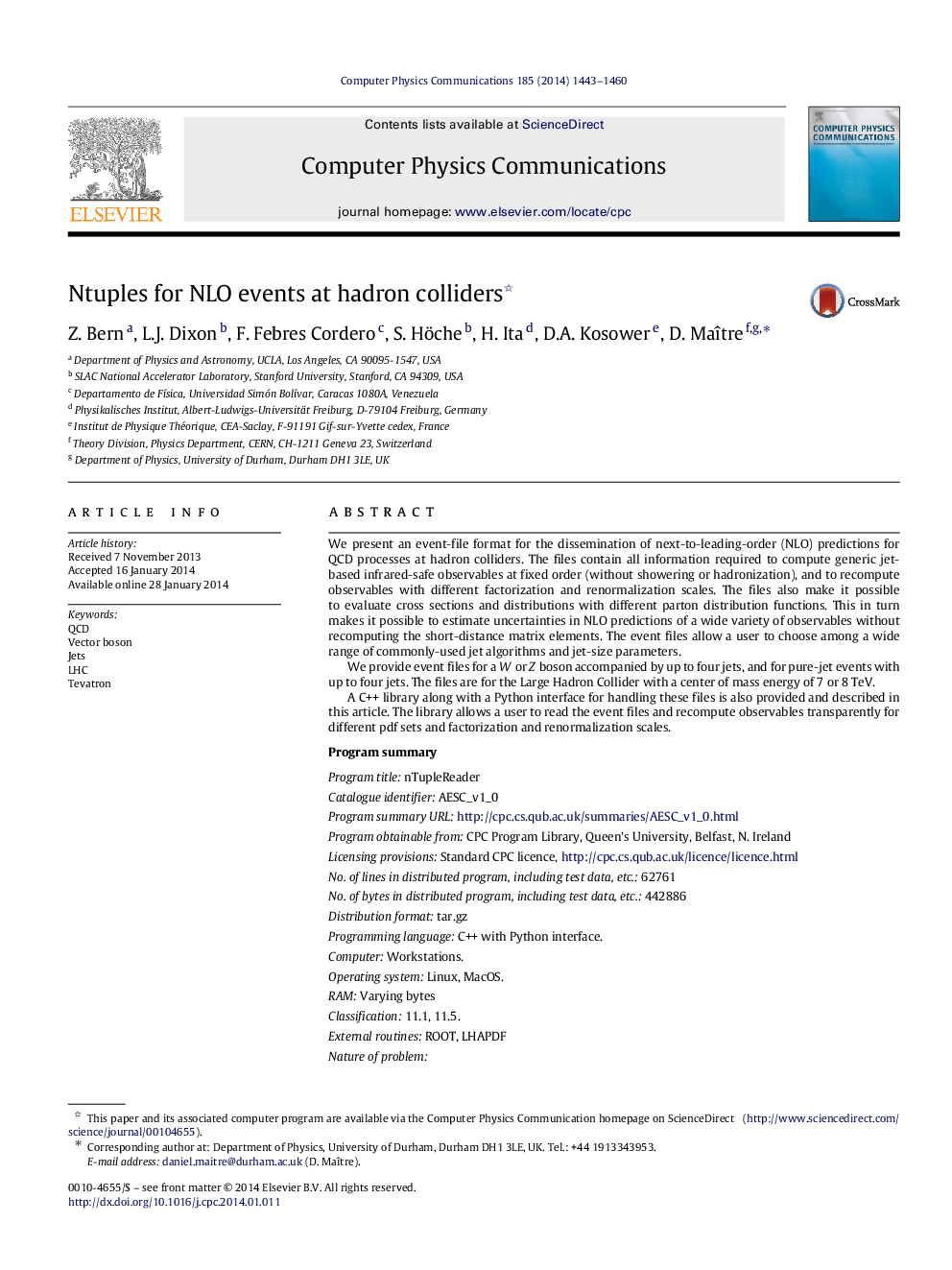 Ntuples for NLO events at hadron colliders 