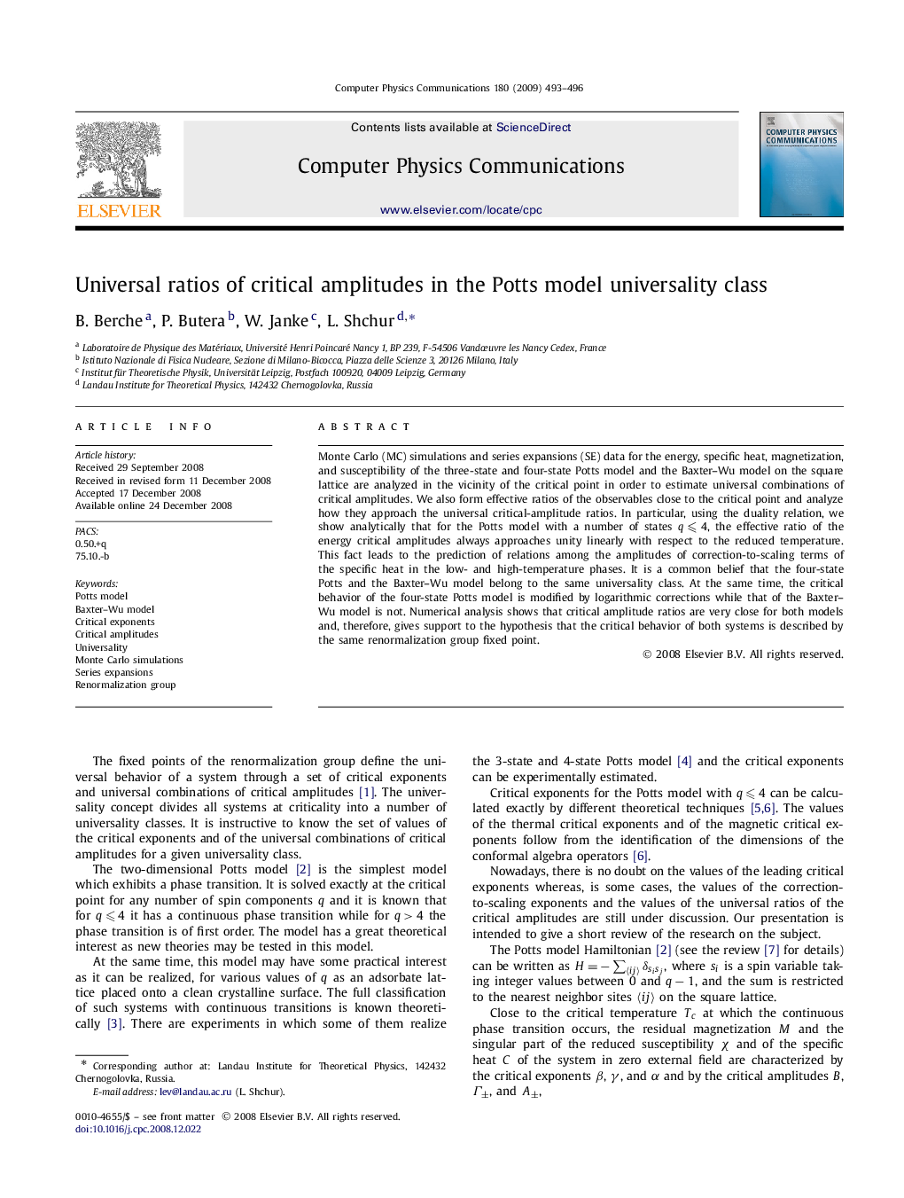 Universal ratios of critical amplitudes in the Potts model universality class