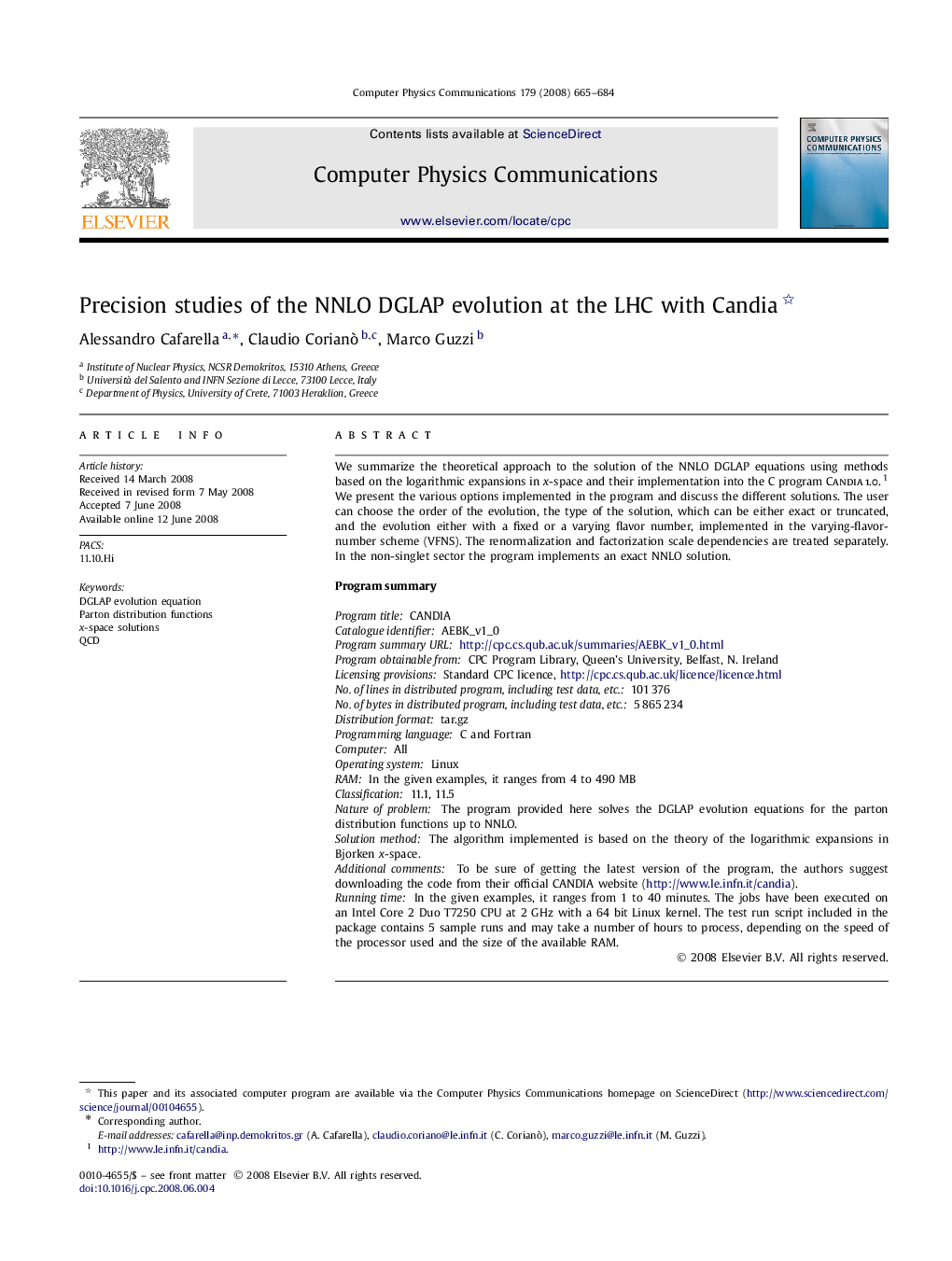 Precision studies of the NNLO DGLAP evolution at the LHC with Candia 