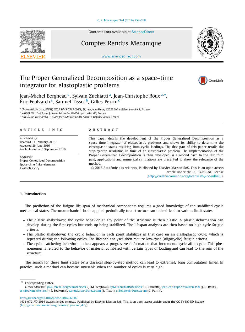 The Proper Generalized Decomposition as a space-time integrator for elastoplastic problems