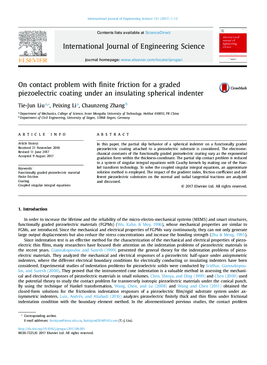 On contact problem with finite friction for a graded piezoelectric coating under an insulating spherical indenter
