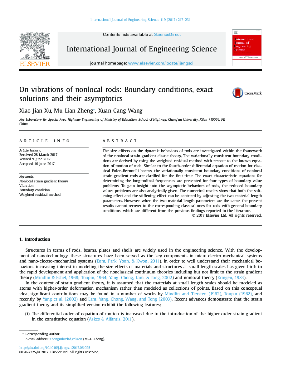 On vibrations of nonlocal rods: Boundary conditions, exact solutions and their asymptotics