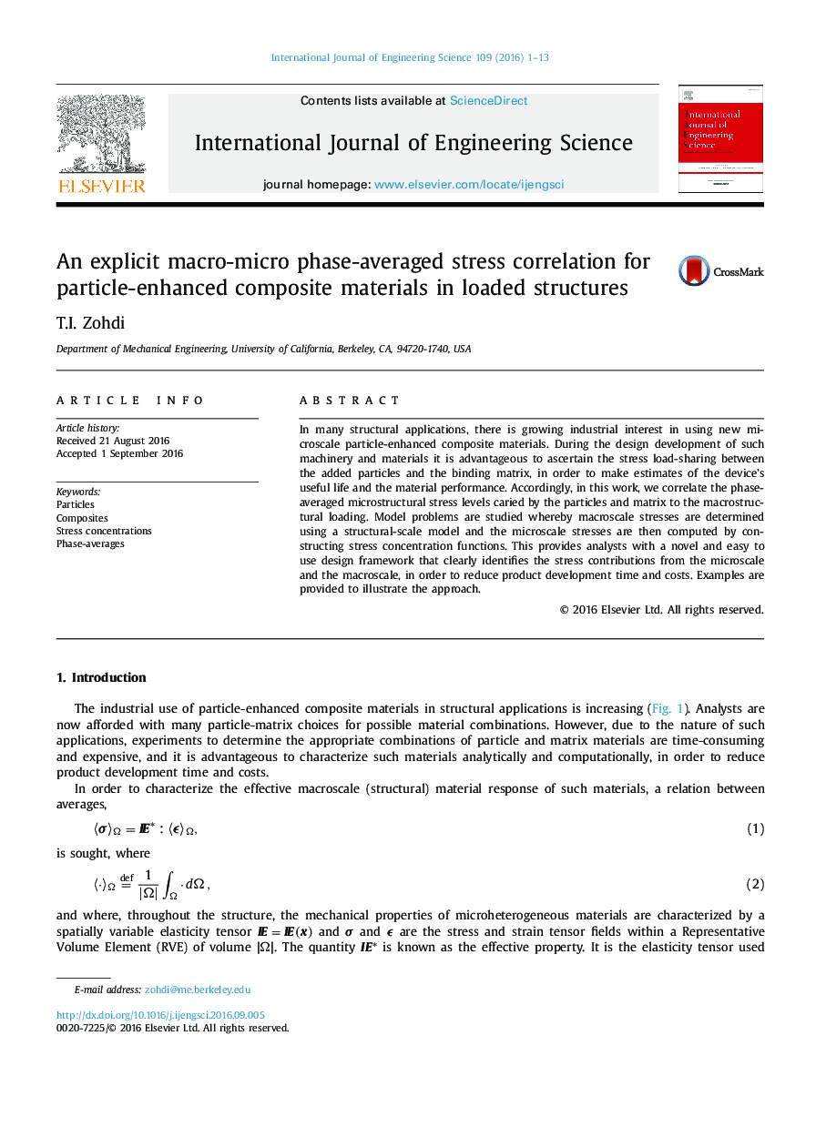 An explicit macro-micro phase-averaged stress correlation for particle-enhanced composite materials in loaded structures