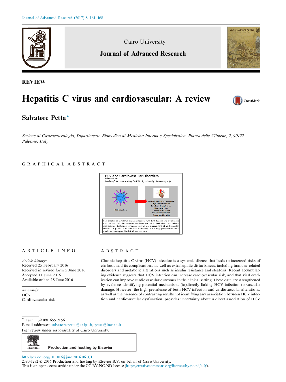 REVIEWHepatitis C virus and cardiovascular: A review