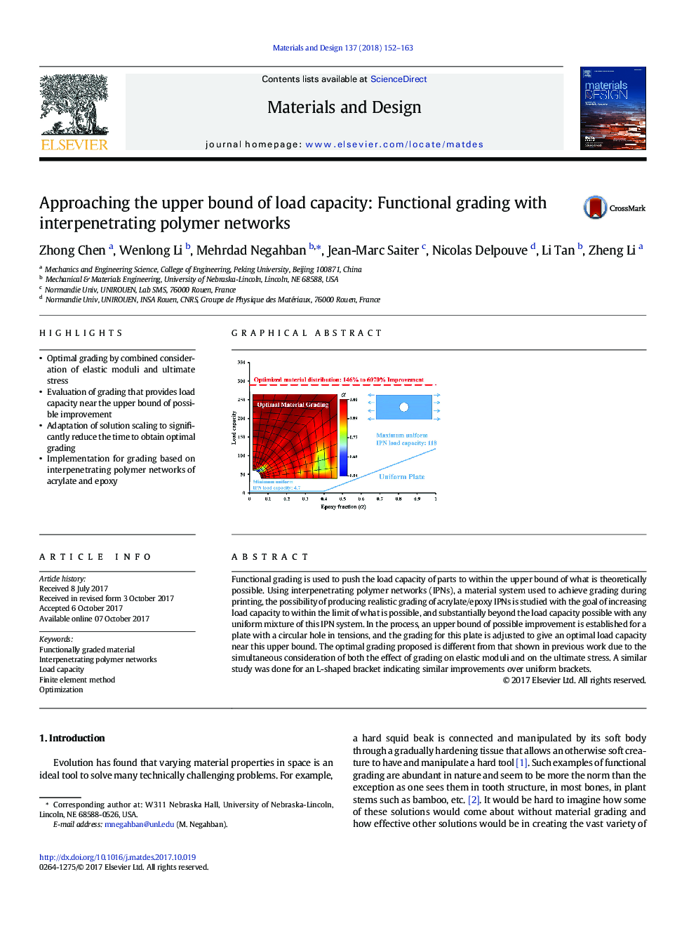 Approaching the upper bound of load capacity: Functional grading with interpenetrating polymer networks