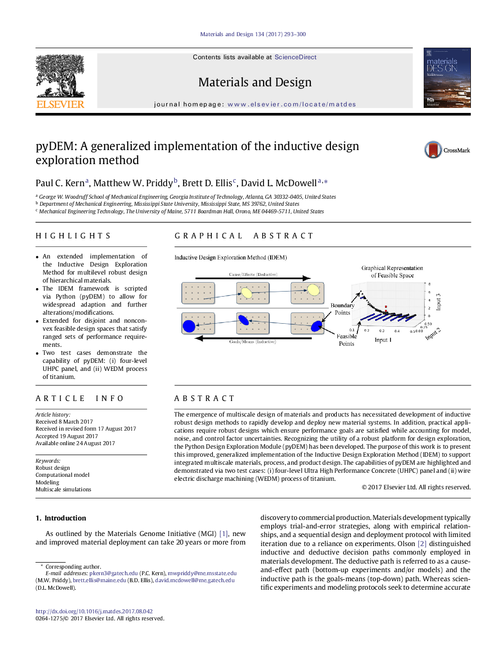 pyDEM: A generalized implementation of the inductive design exploration method