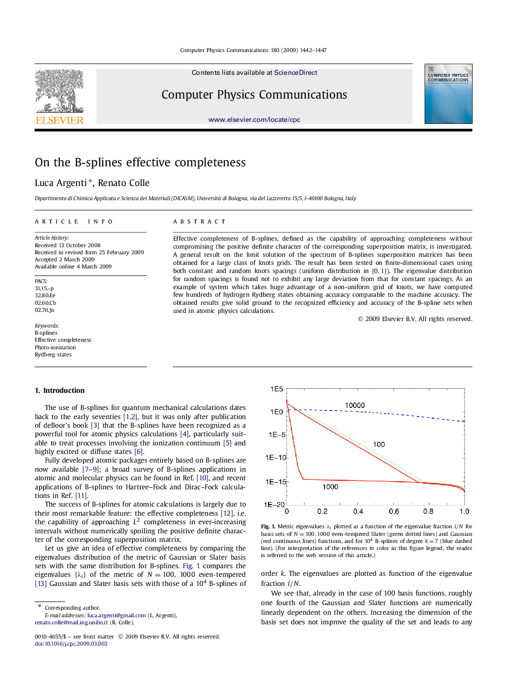 On the B-splines effective completeness