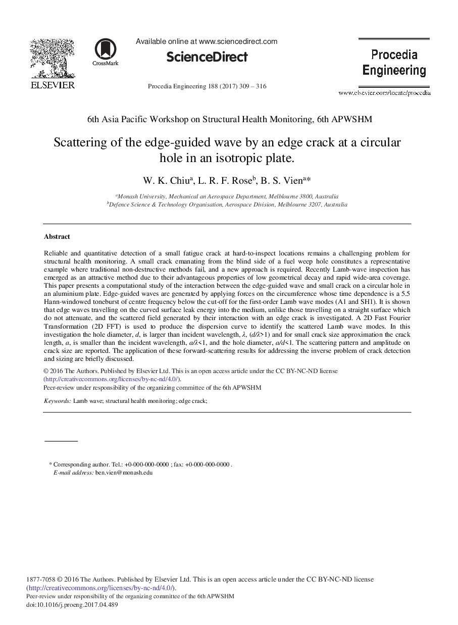 Scattering of the Edge-guided Wave by an Edge Crack at a Circular Hole in an Isotropic Plate