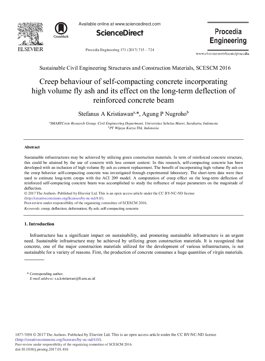 رفتار خزش یخچال فشرده بتن حاوی اشباع حجم زیاد و تاثیر آن در برش طولانی مدت پرتو بتن مسلح 