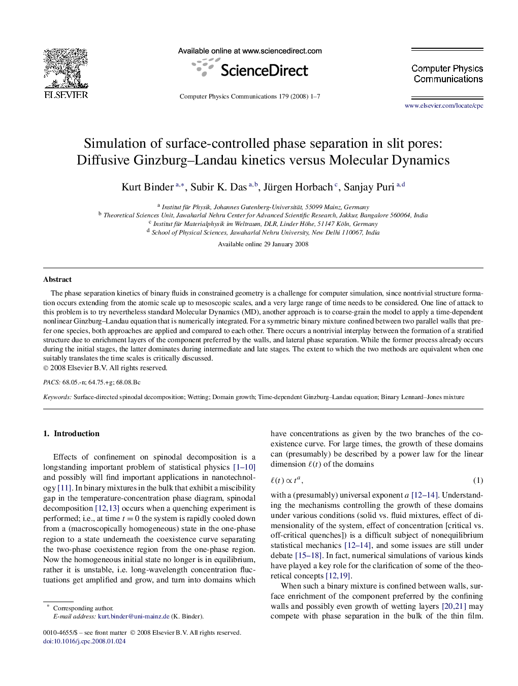Simulation of surface-controlled phase separation in slit pores: Diffusive Ginzburg–Landau kinetics versus Molecular Dynamics