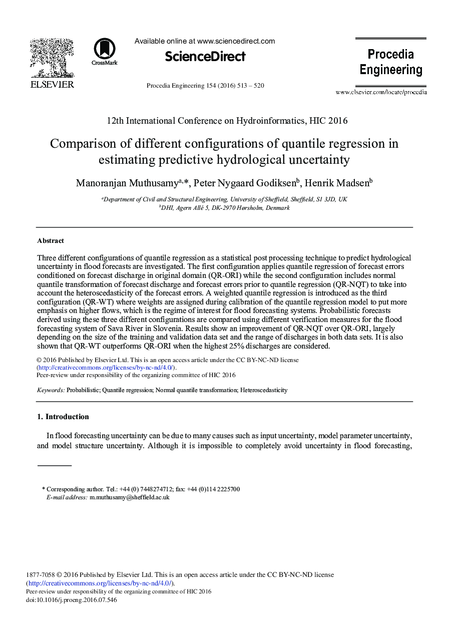 Comparison of Different Configurations of Quantile Regression in Estimating Predictive Hydrological Uncertainty