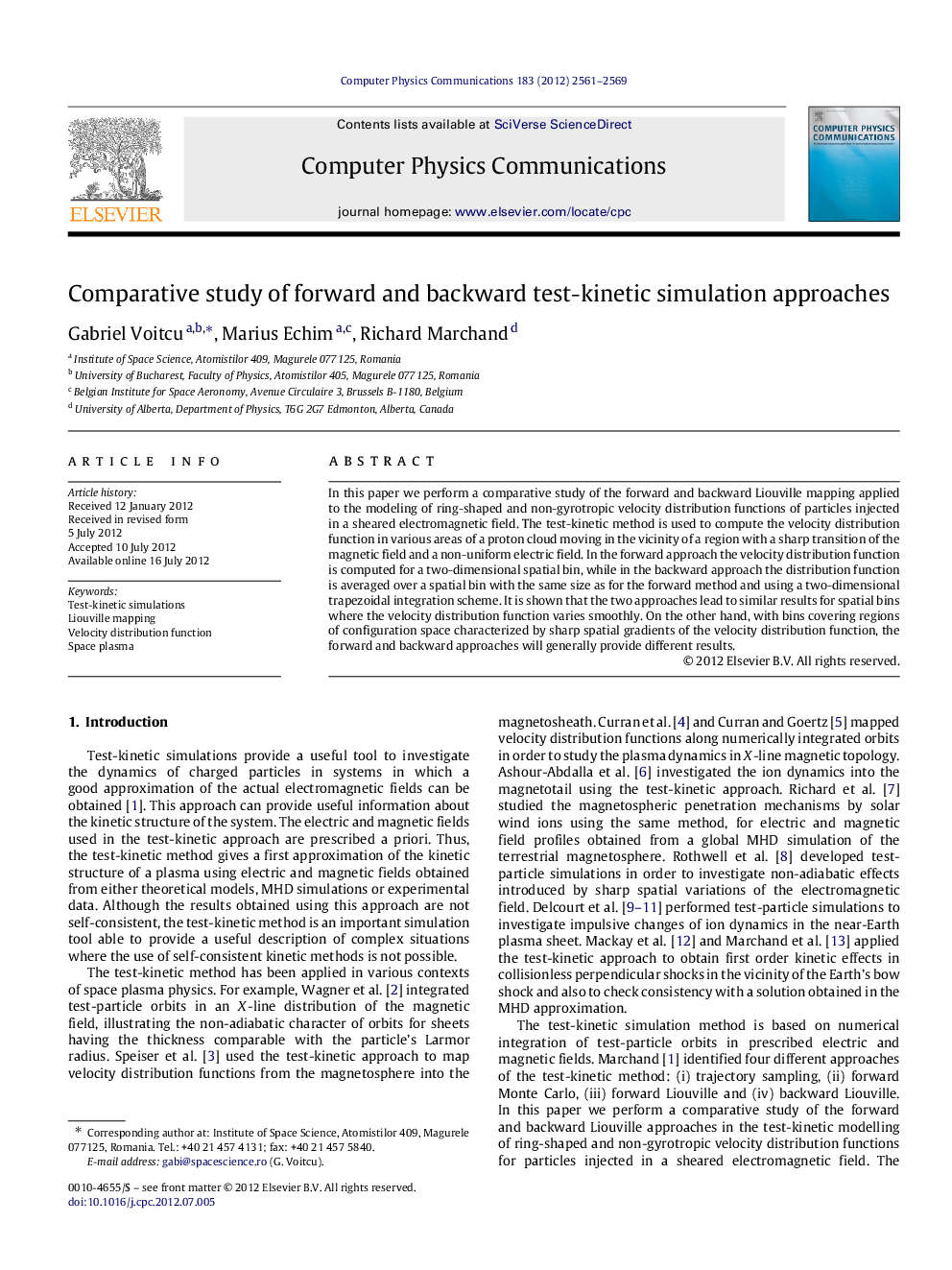 Comparative study of forward and backward test-kinetic simulation approaches