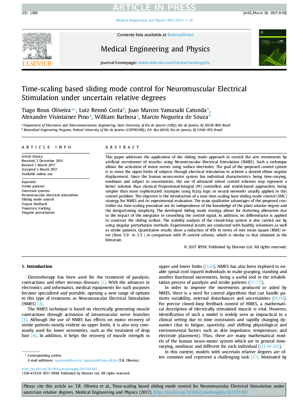 Time-scaling based sliding mode control for Neuromuscular Electrical Stimulation under uncertain relative degrees