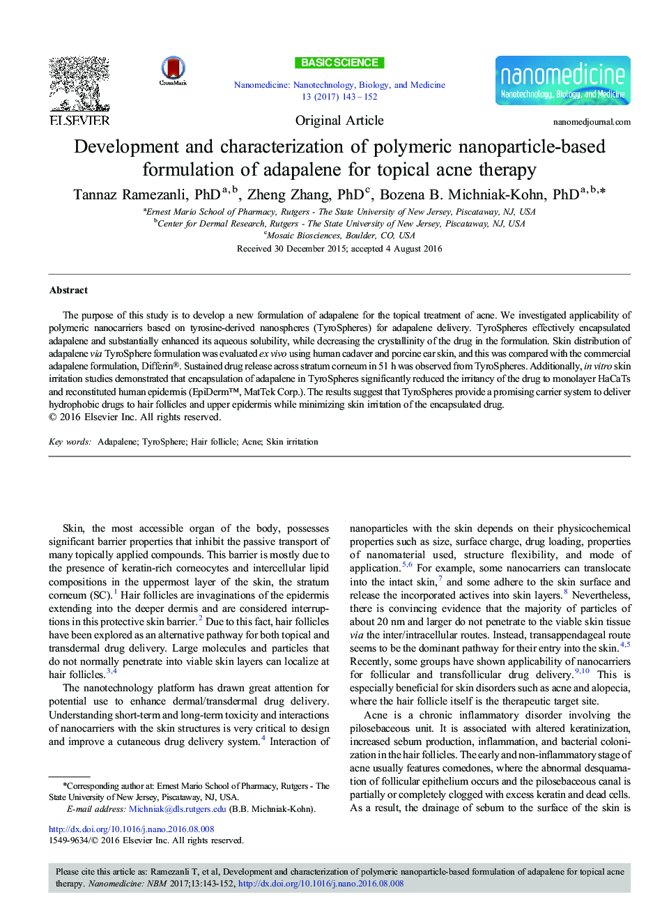 â¬â¬â¬â¬â¬â¬â¬â¬Development and characterization of polymeric nanoparticle-based formulation of adapalene for topical acne therapyâ¬â¬â¬â¬â¬â¬â¬â¬â¬â¬â¬â¬â¬â¬â¬â¬â¬â¬â¬â¬â¬â¬â¬â¬â¬â¬â¬â¬â¬â¬â¬â¬â¬â¬â¬