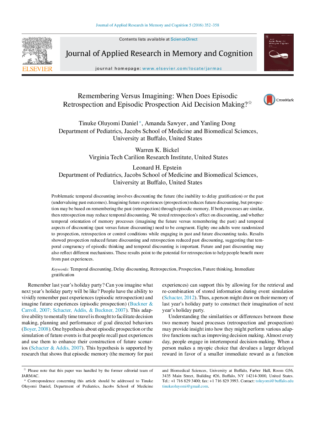 Remembering Versus Imagining: When Does Episodic Retrospection and Episodic Prospection Aid Decision Making?