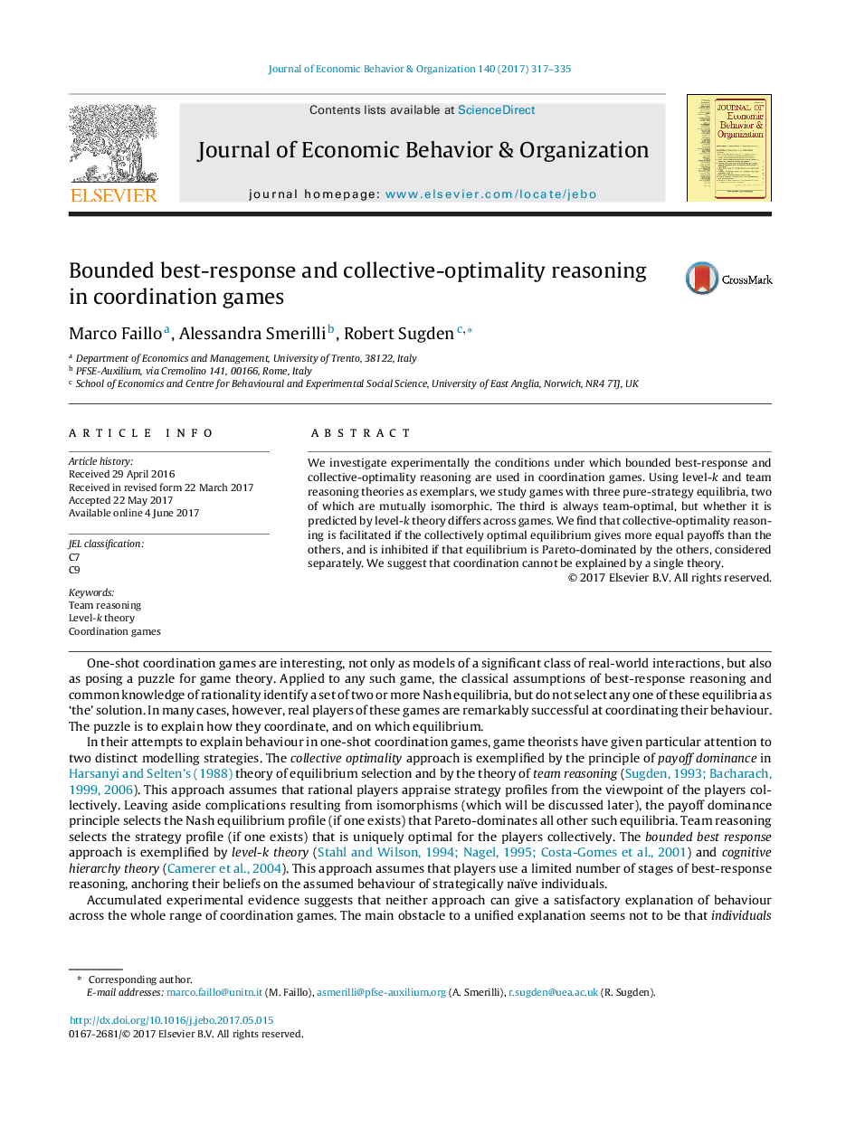 Bounded best-response and collective-optimality reasoning in coordination games