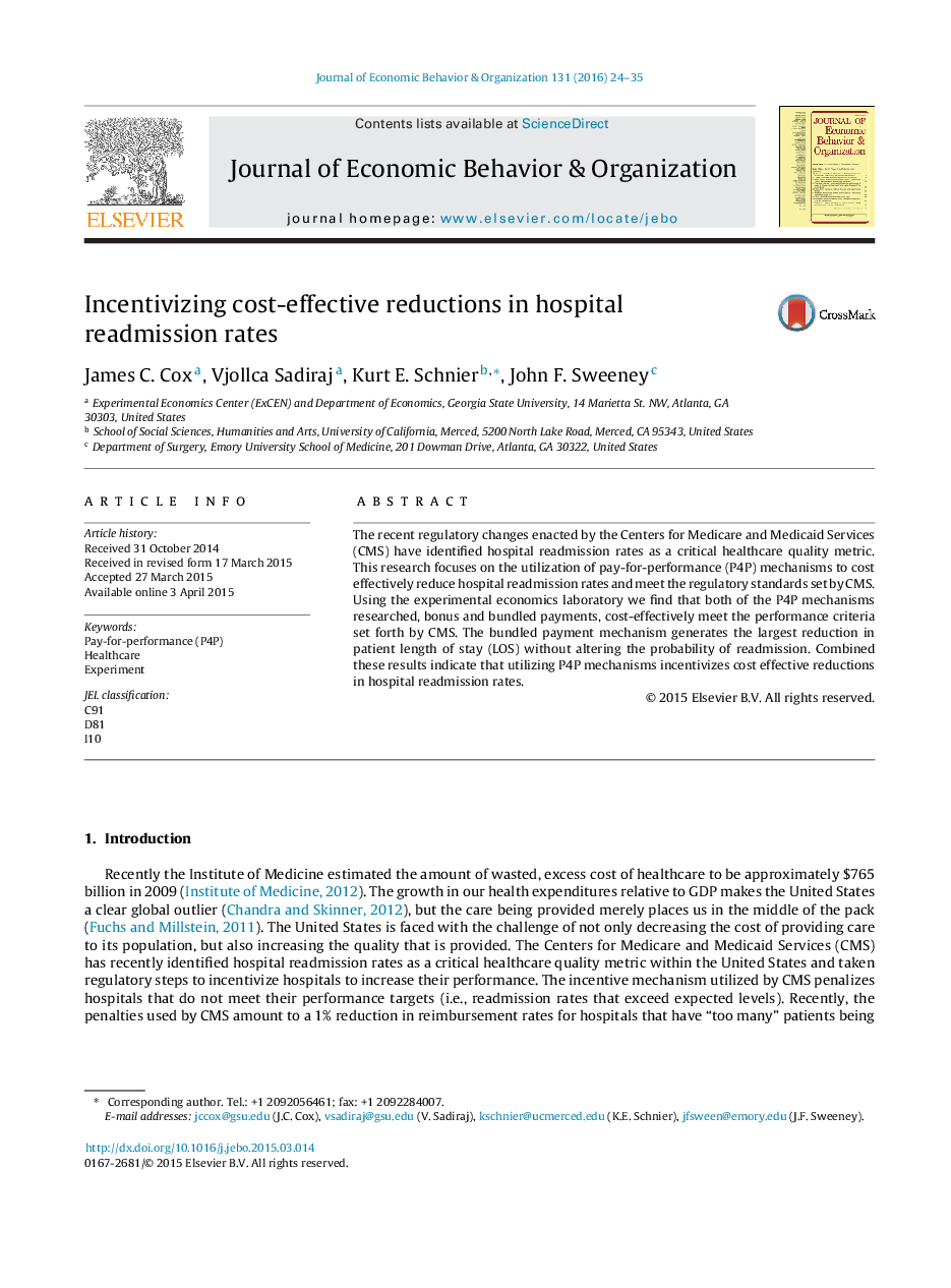 Incentivizing cost-effective reductions in hospital readmission rates