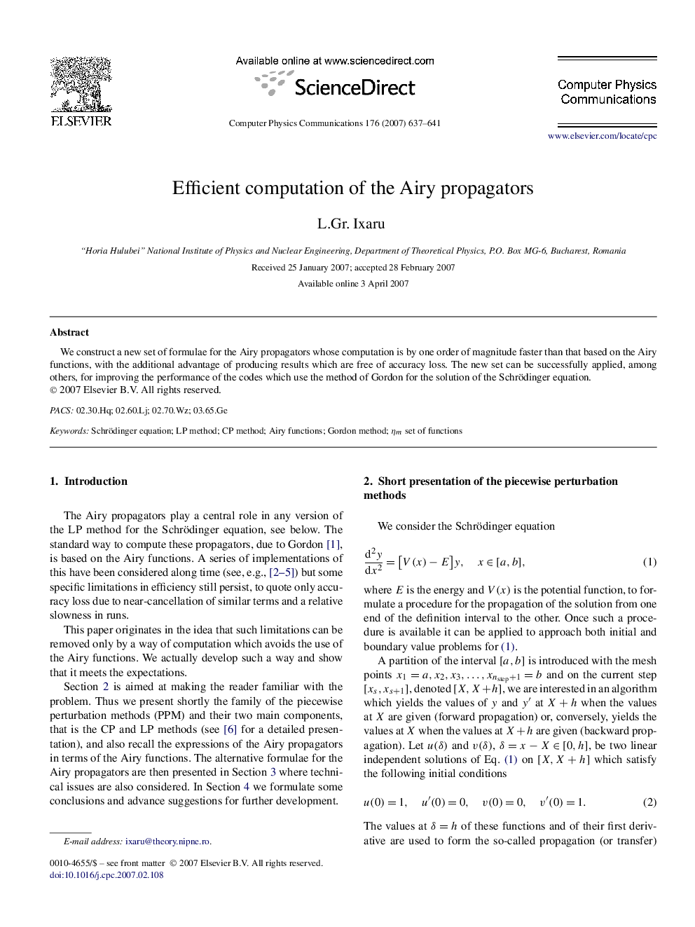 Efficient computation of the Airy propagators