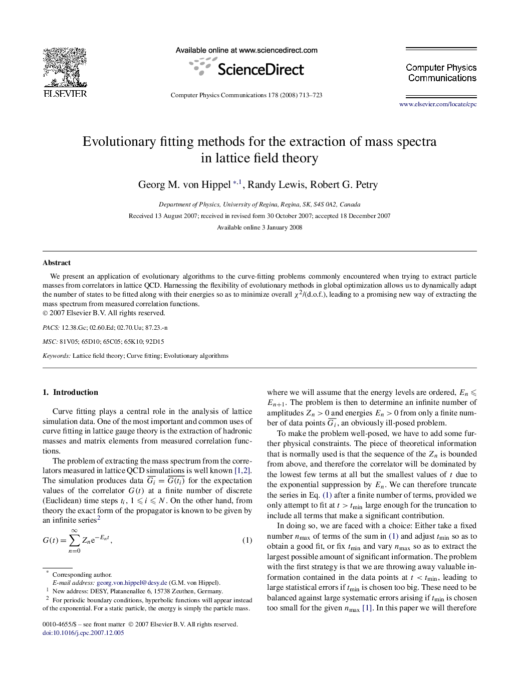 Evolutionary fitting methods for the extraction of mass spectra in lattice field theory