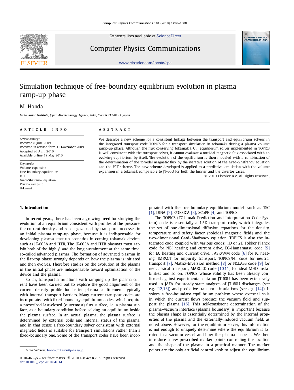 Simulation technique of free-boundary equilibrium evolution in plasma ramp-up phase