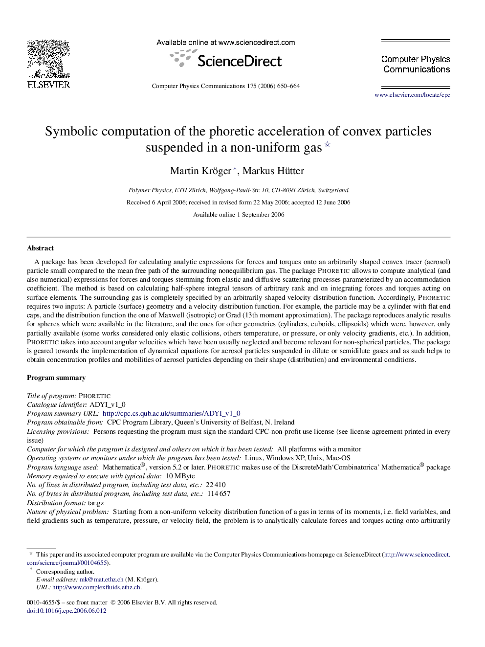 Symbolic computation of the phoretic acceleration of convex particles suspended in a non-uniform gas 