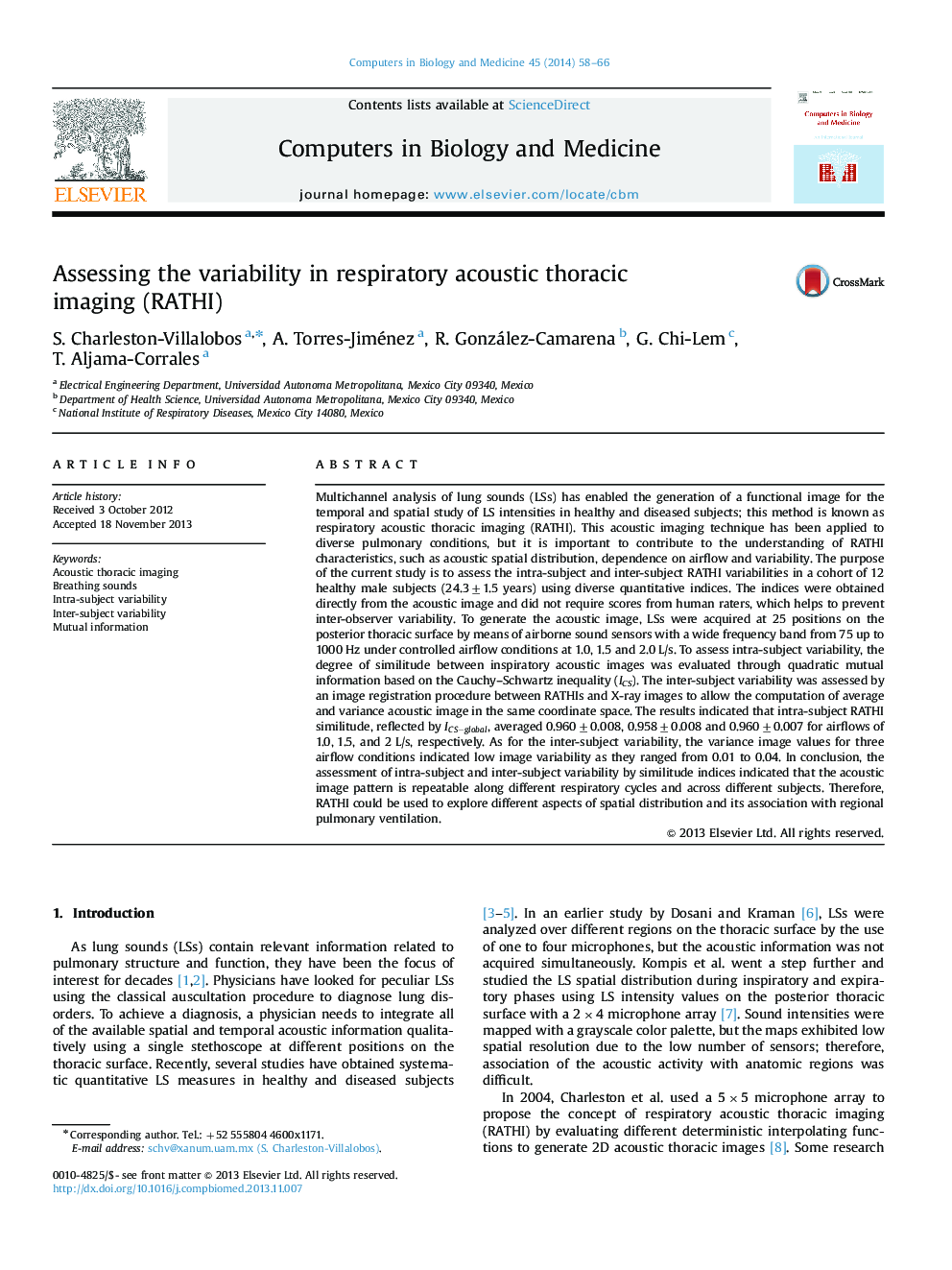 Assessing the variability in respiratory acoustic thoracic imaging (RATHI)