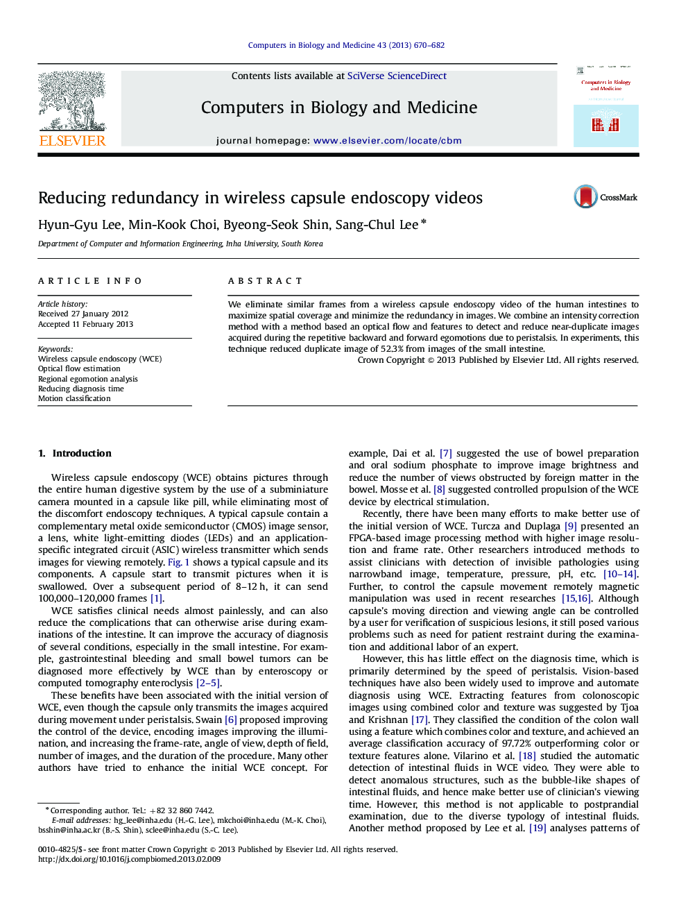 Reducing redundancy in wireless capsule endoscopy videos