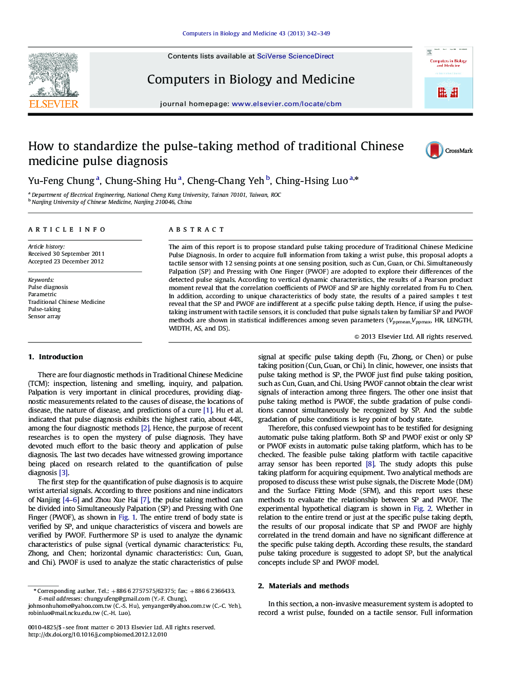 How to standardize the pulse-taking method of traditional Chinese medicine pulse diagnosis