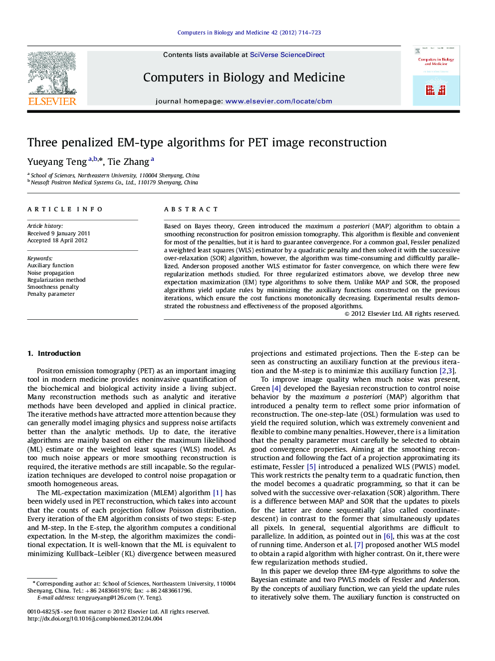 Three penalized EM-type algorithms for PET image reconstruction