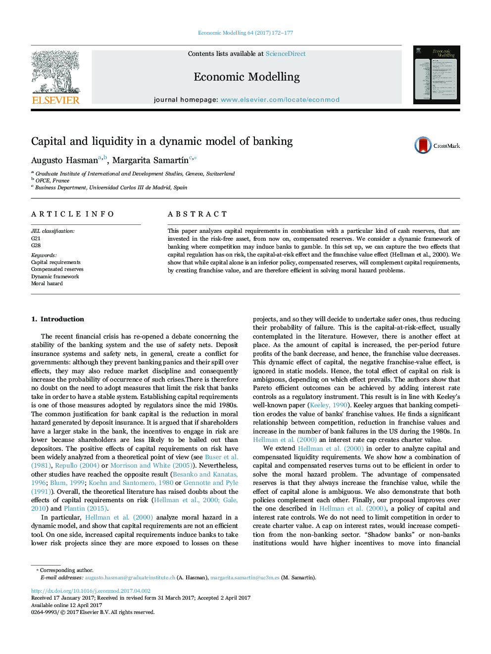 Capital and liquidity in a dynamic model of banking