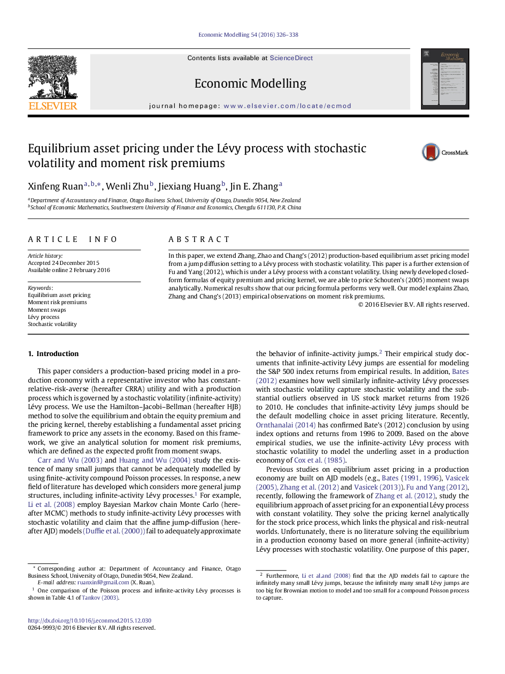 Equilibrium asset pricing under the Lévy process with stochastic volatility and moment risk premiums