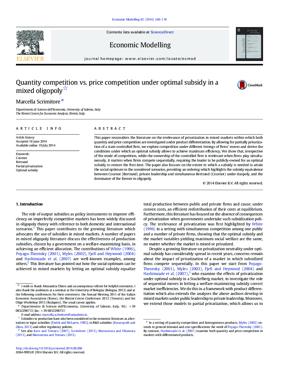 Quantity competition vs. price competition under optimal subsidy in a mixed oligopoly