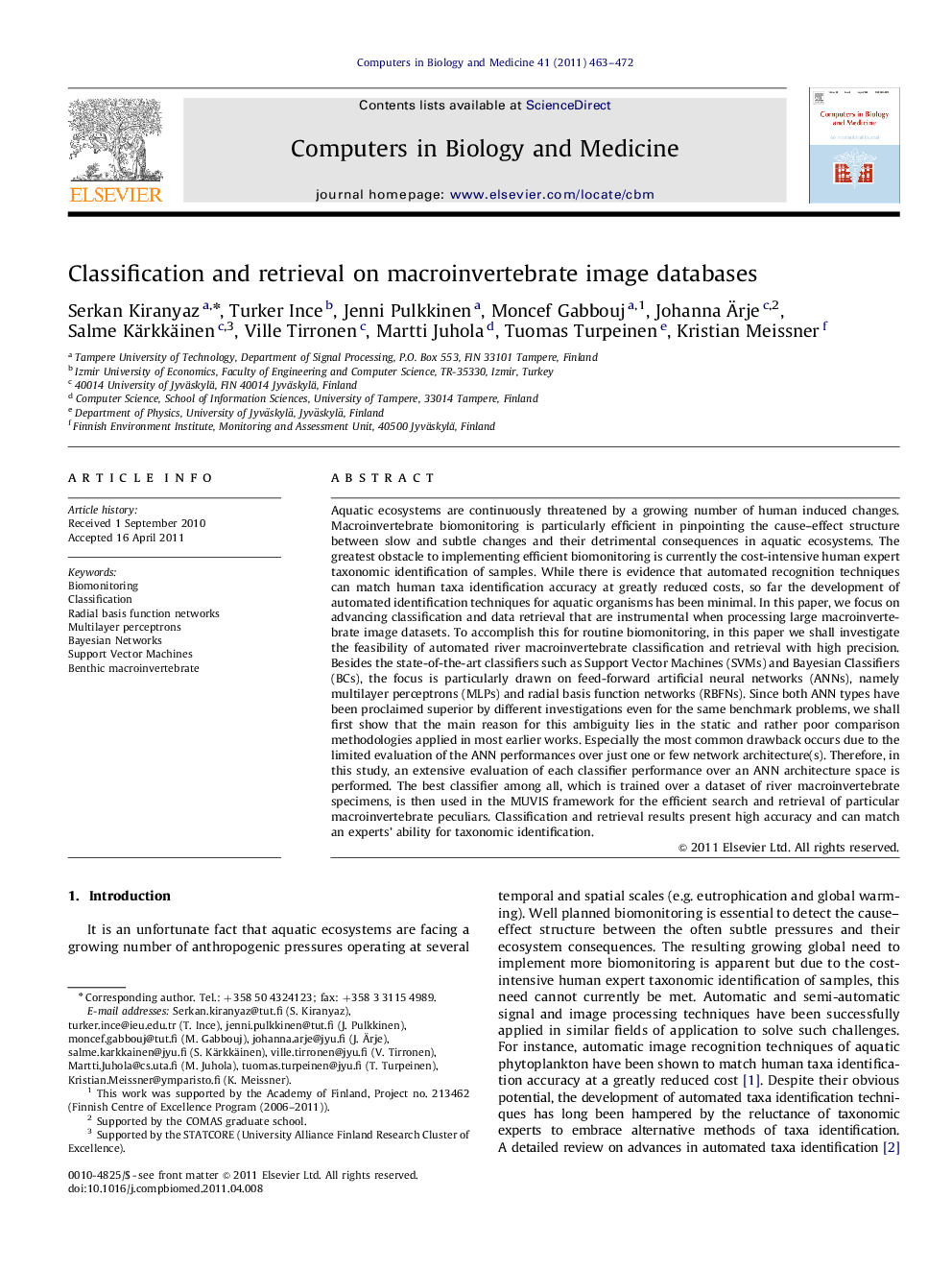 Classification and retrieval on macroinvertebrate image databases