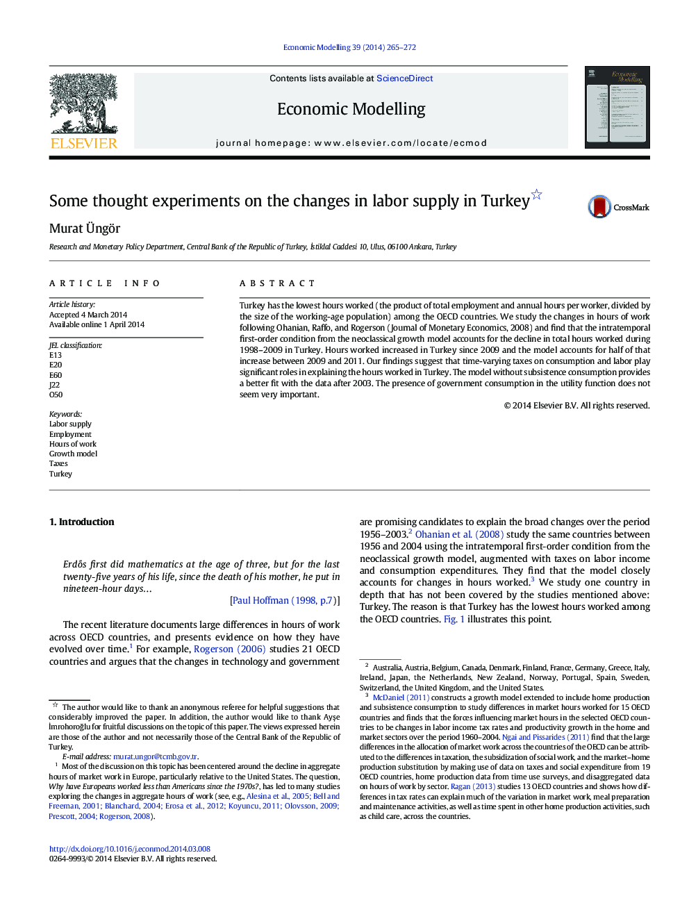 Some thought experiments on the changes in labor supply in Turkey