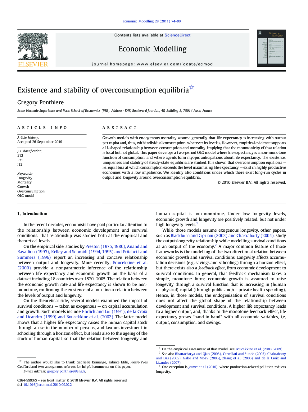 Existence and stability of overconsumption equilibria