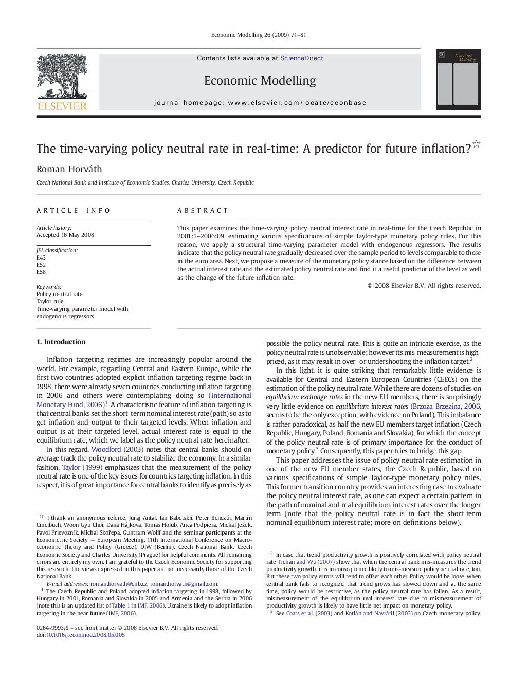 The time-varying policy neutral rate in real-time: A predictor for future inflation?