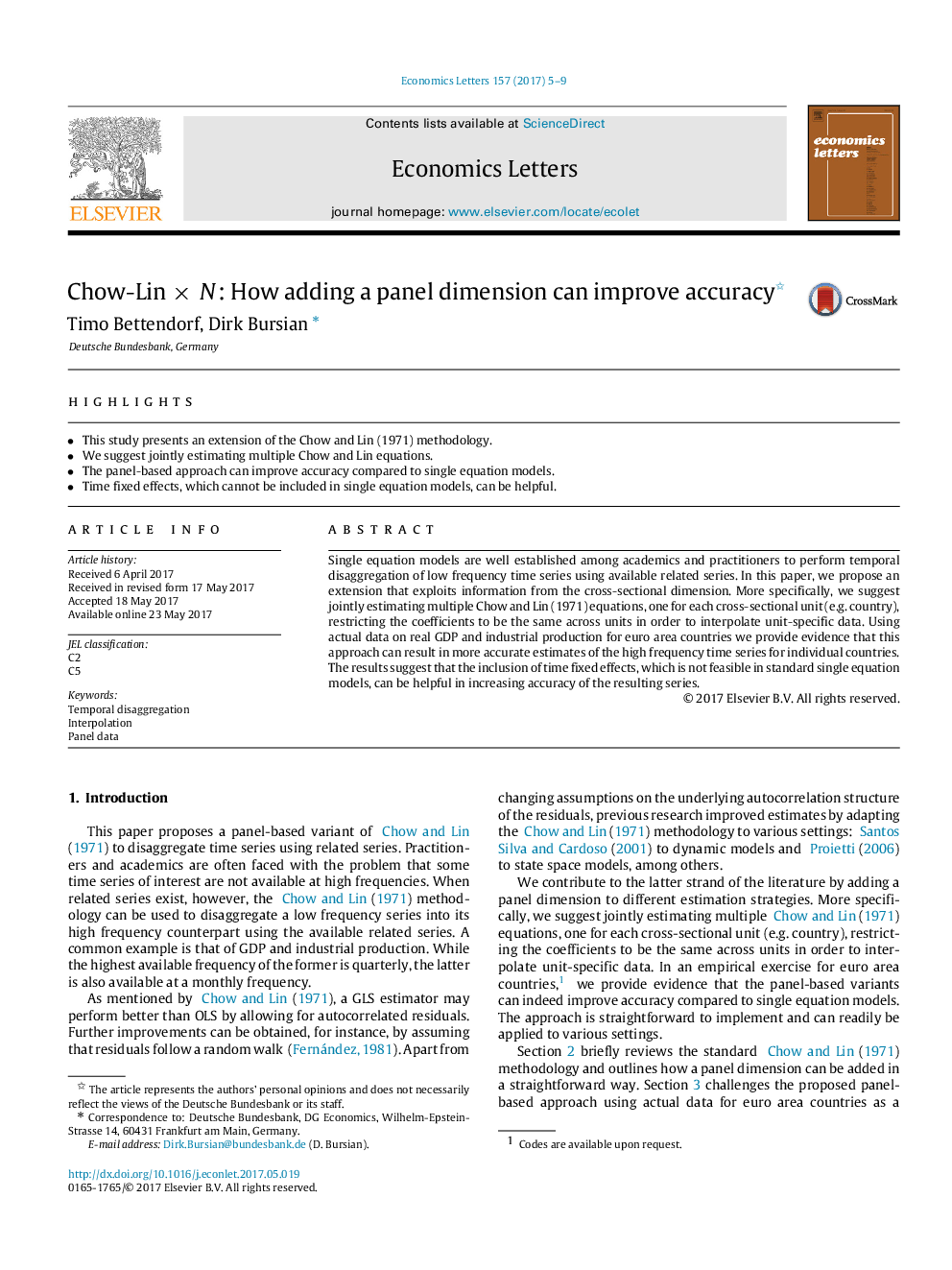 عکس صفحه اول مقاله: Chow-Lin Ã
N: How adding a panel dimension can improve accuracy Chow-Lin Ã
N: How adding a panel dimension can improve accuracy