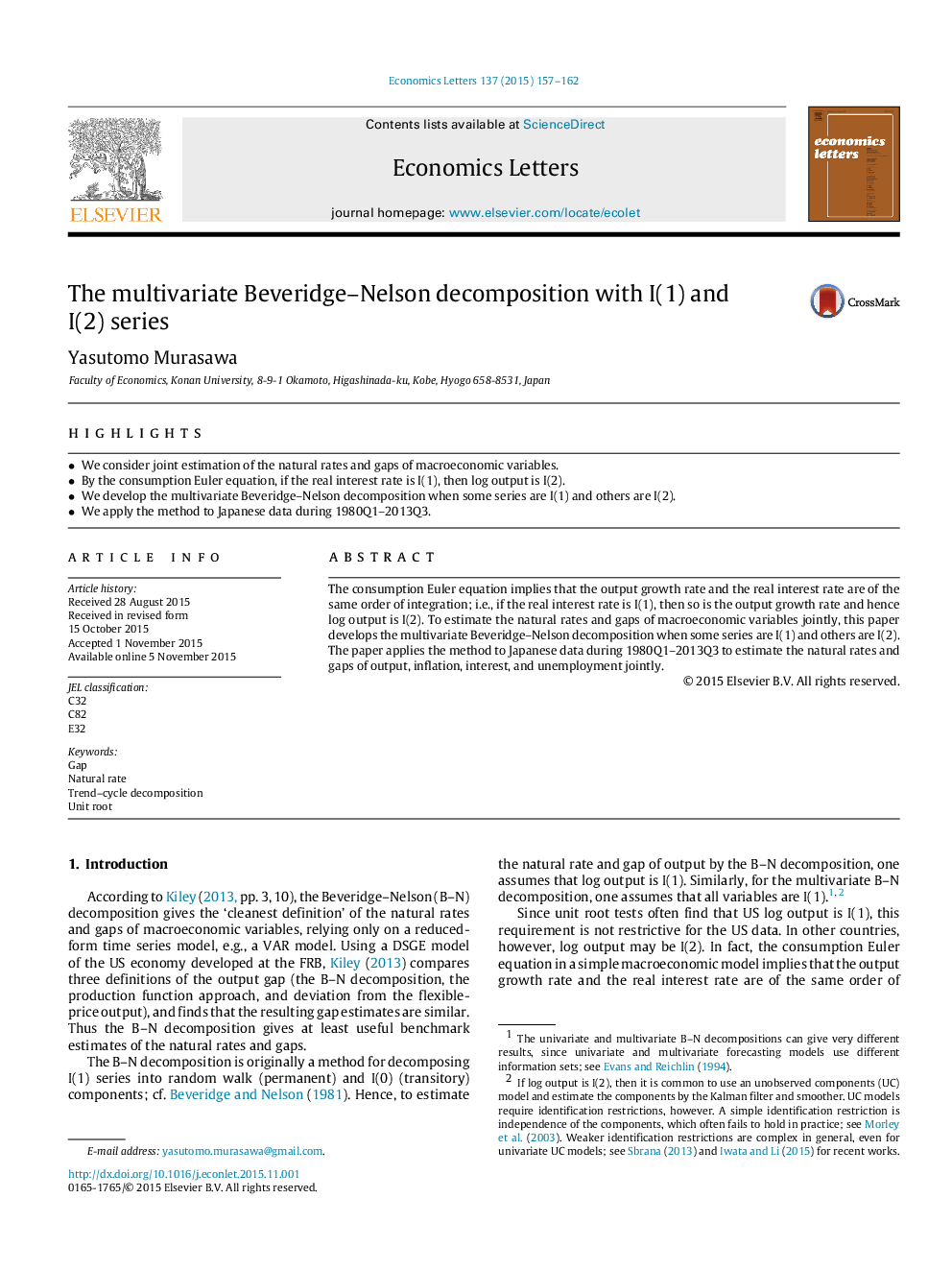 The multivariate Beveridge-Nelson decomposition with I(1) and I(2) series