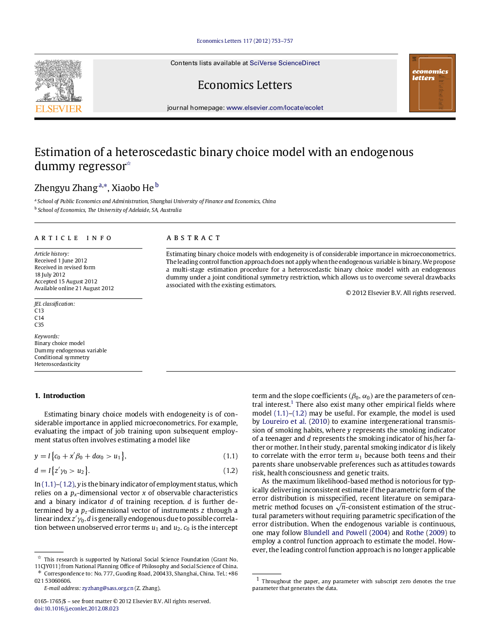 Estimation of a heteroscedastic binary choice model with an endogenous dummy regressor