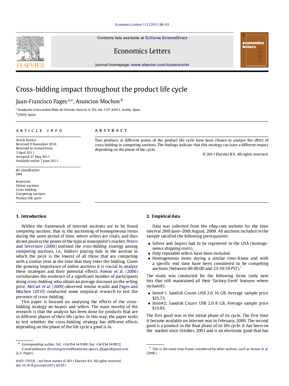 Cross-bidding impact throughout the product life cycle