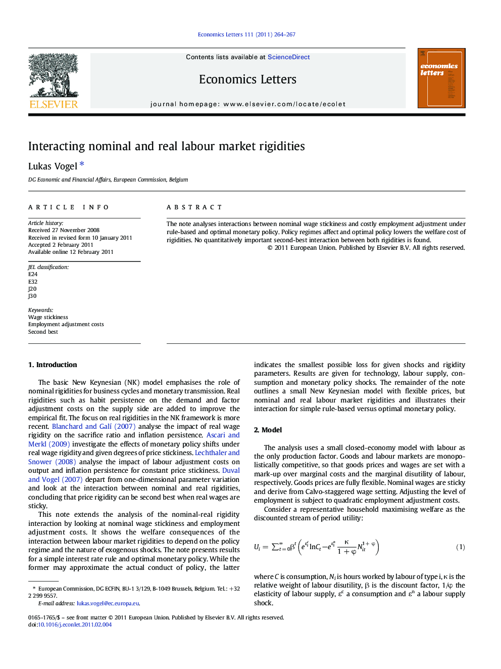 Interacting nominal and real labour market rigidities