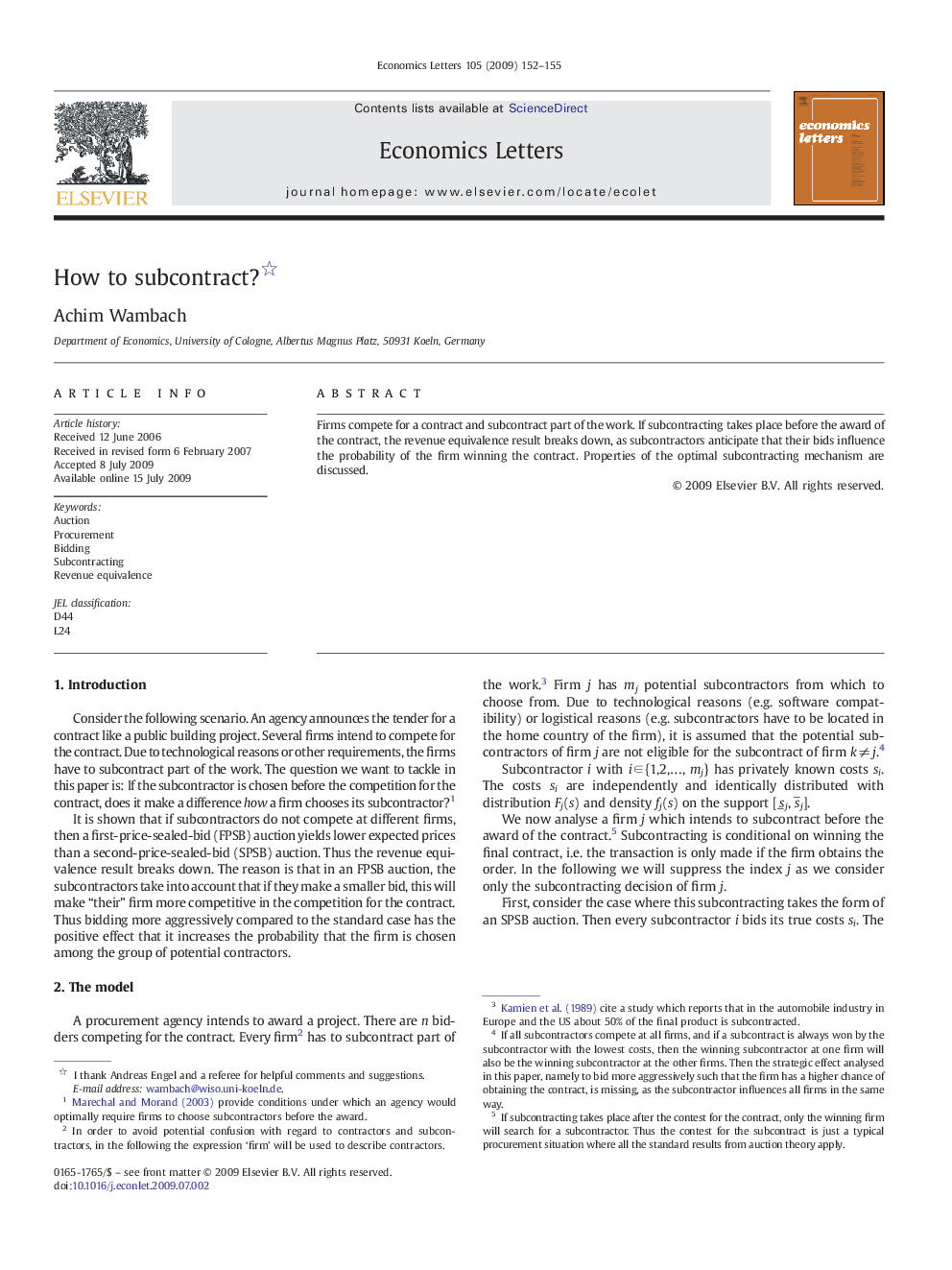 How to subcontract?