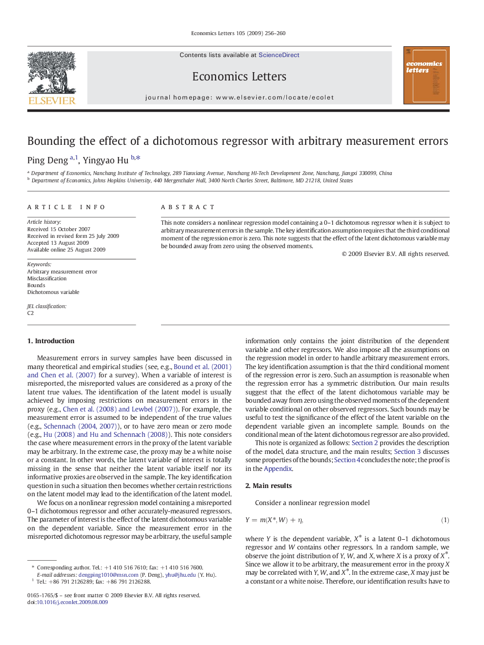 Bounding the effect of a dichotomous regressor with arbitrary measurement errors