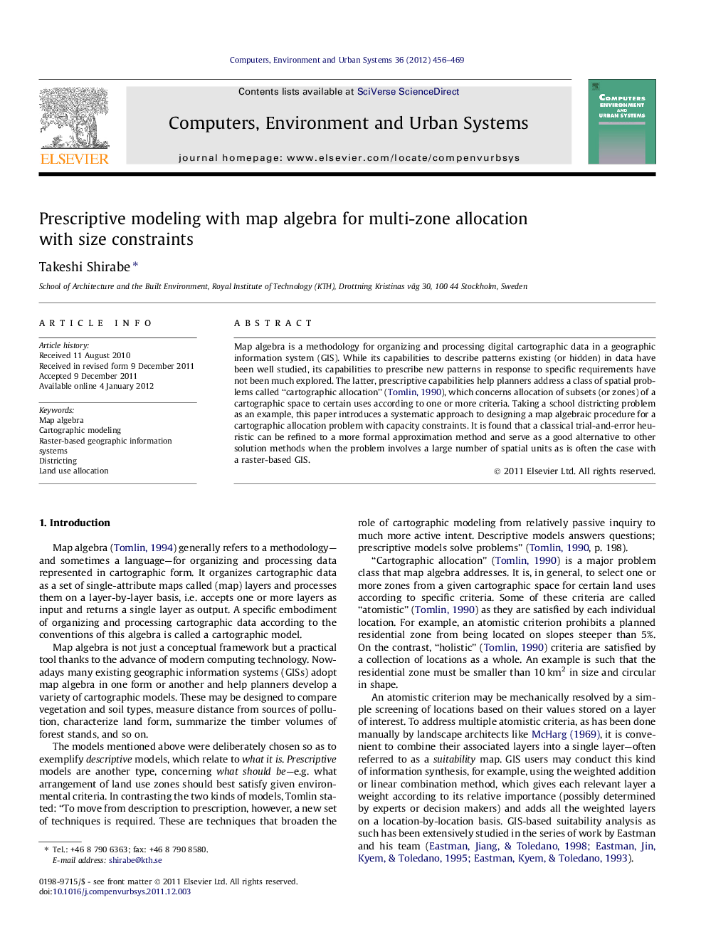 Prescriptive modeling with map algebra for multi-zone allocation with size constraints