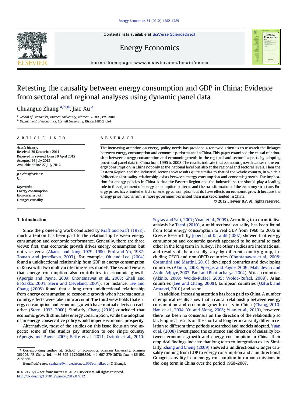 Retesting the causality between energy consumption and GDP in China: Evidence from sectoral and regional analyses using dynamic panel data