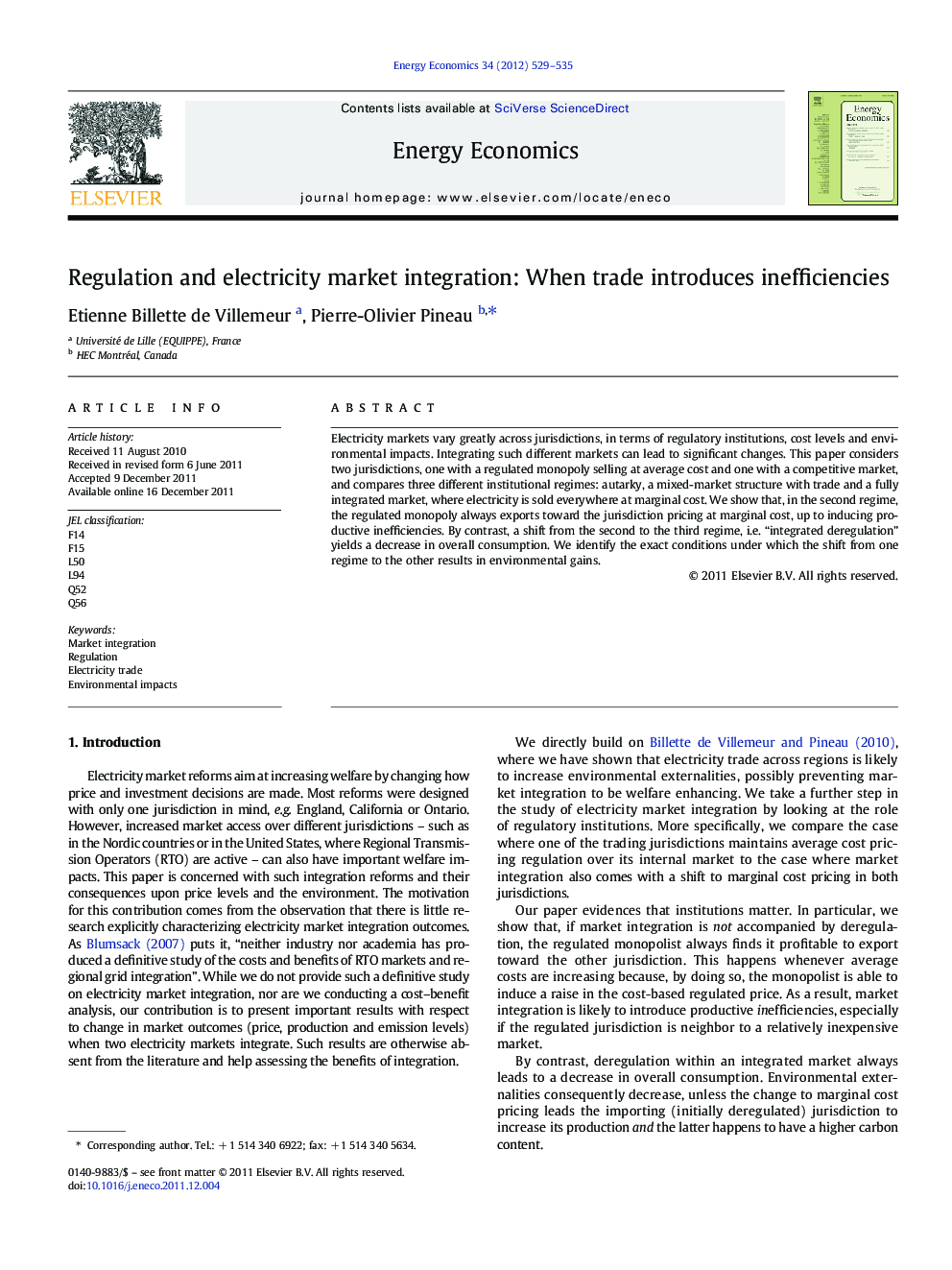 Regulation and electricity market integration: When trade introduces inefficiencies