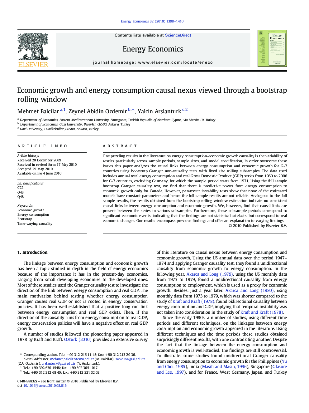 Economic growth and energy consumption causal nexus viewed through a bootstrap rolling window