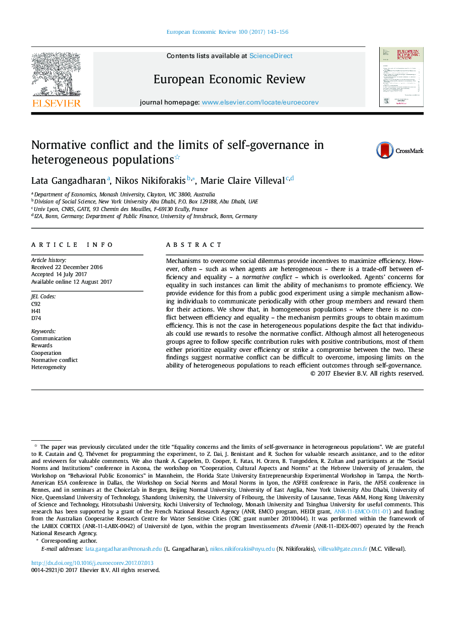 Normative conflict and the limits of self-governance in heterogeneous populations
