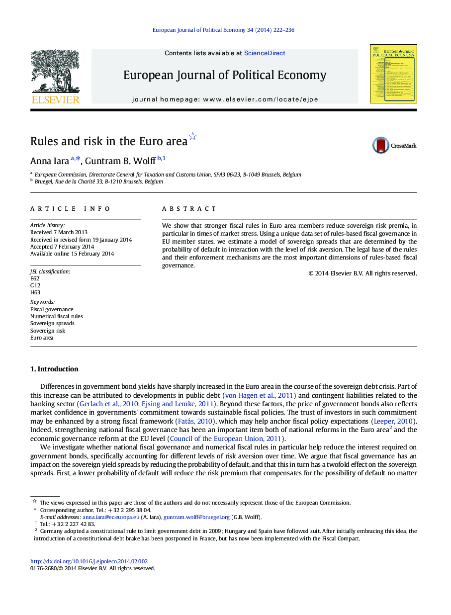 Rules and risk in the Euro area