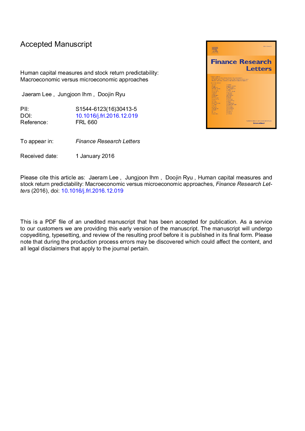 Human capital measures and stock return predictability: Macroeconomic versus microeconomic approaches